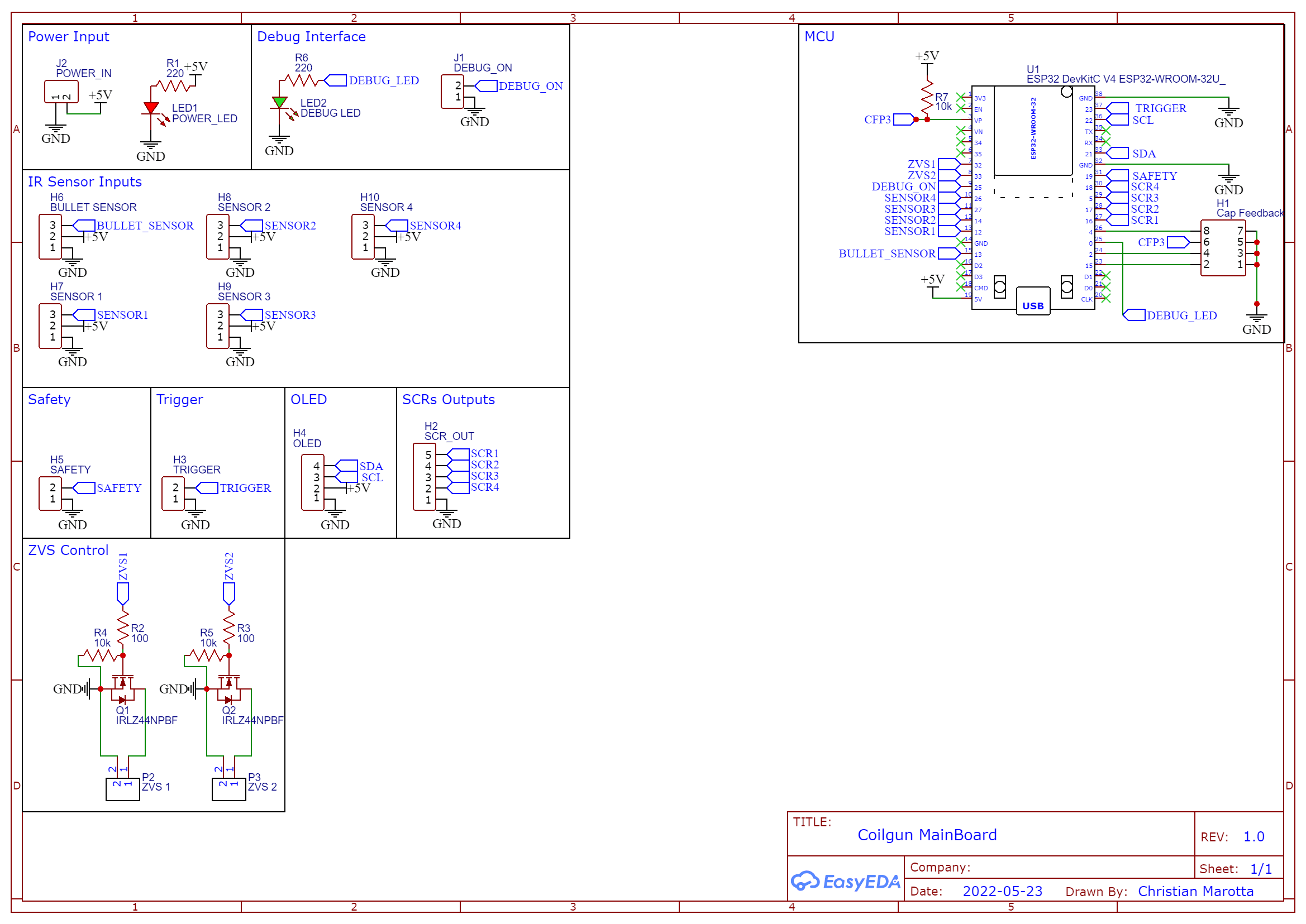 Coilgun MK.III Motherboard